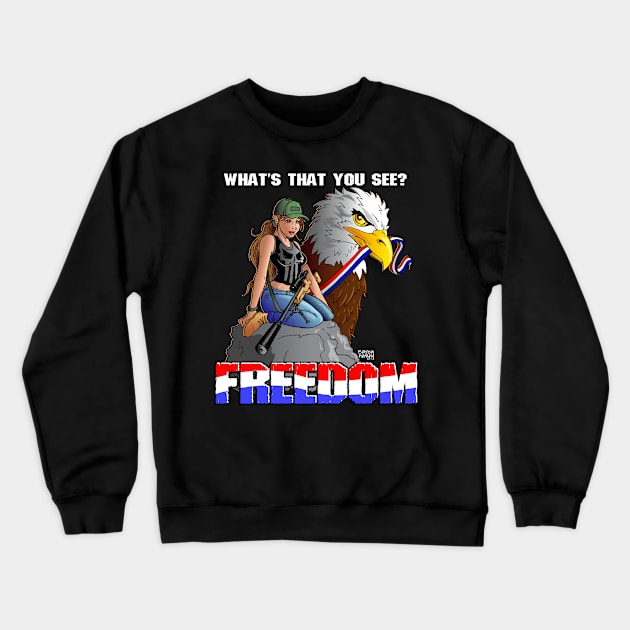 FREEDOM Crewneck Sweatshirt by Illustratorator